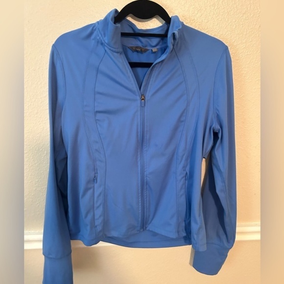 Blue Danskin zip up athletic top medium - Picture 1 of 4